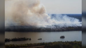 wildfire northern Manitoba