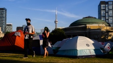 Pro-Palestinian encampment at Toronto university 
