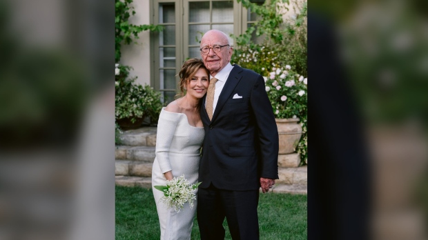 Rupert Murdoch and Elena Zhukova