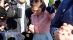 Amanda Knox arrives at the Florence courtroom in Florence, Italy, Wednesday, June 5, 2024. (Antonio Calanni / AP Photo)