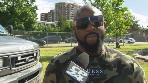 Rexdale shooting survivor Baldwin Thomas told CP24 that he was shot once in the head and three times in the back on June 2 outside North Albion Collegiate.