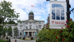 McGill University is shown in Montreal on Friday, October 13, 2023. Canada's leading research universities warn that a proposed foreign influence transparency registry could have an unintended "chilling effect" on international partnerships, meaning Canada misses out on cutting-edge opportunities. THE CANADIAN PRESS/Ryan Remiorz.