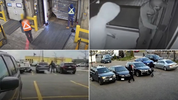 From a smash-and-grab robbery at a Brampton jewelry store to the gold heist at Toronto Pearson airport, suspects in several recent crimes in the Greater Toronto Area have been caught in the act by surveillance video. Here's a look at some of those that have made headlines.