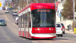 A TTC streetcar not in service is seen in this undated photo. (CTV Toronto)