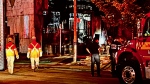 Firefighters are pictured at 25 Commercial Drive following a fire on June 17, 2024. (Mike Nguyen /CP24)