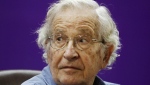 Noam Chomsky's wife, Valeria Wasserman Chomsky, says reports Tuesday, June 18, 2024, that the famed linguist and activist had died are untrue. (Hatem Moussa/AP Photo)