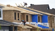New homes are constructed in Ottawa on Monday, Aug. 14, 2023.. THE CANADIAN PRESS/Sean Kilpatrick