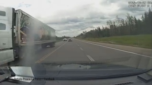 Captured on Camera: Dangerous manoeuvre on Hwy. 11