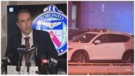 Police are shown speaking during a news conference on June 24 regarding a deadly shooting in Rexdale. (CP24)