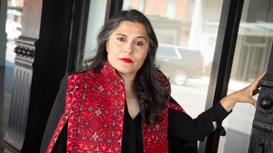 Filmmaker Sharmeen Obaid-Chinoy poses for a portrait on June 5, 2024, in New York to promote her newest film “Diane von Furstenberg: Woman in Charge," which is streaming on Hulu. (Photo by Andy Kropa/Invision/AP)