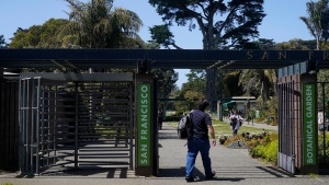  People visit the Botanical Garden in San Francisco's Golden Gate Park, April 24, 2023. (AP Photo/Jeff Chiu, File)