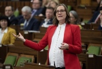 The co-chair of the Liberal Ontario campaign is suggesting it was a mistake to nominate their party's candidate in Toronto—St.Paul so close to the federal byelection being called. Karina Gould, Leader of the Government in the House of Commons rises during Question Period, Friday, December 15, 2023 in Ottawa. THE CANADIAN PRESS/Adrian Wyld
