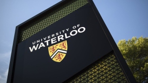 A University of Waterloo sign is shown in Waterloo, Ont., on June 28, 2023. THE CANADIAN PRESS/Nick Iwanyshyn