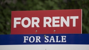A realtor's sign advertising a house as for sale or for rent is shown in Ottawa on June 9, 2023. THE CANADIAN PRESS/Adrian Wyld