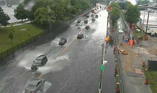 Flooding on roads