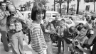 FILE - Shelley Duvall poses for photographers at the 30th Cannes Film Festival in France, May 27, 1977. Duvall, whose wide-eyed, winsome presence was a mainstay in the films of Robert Altman and who co-starred in Stanley Kubrick's “The Shining,” has died. She was 75. (AP Photo/Jean-Jacques Levy, File)