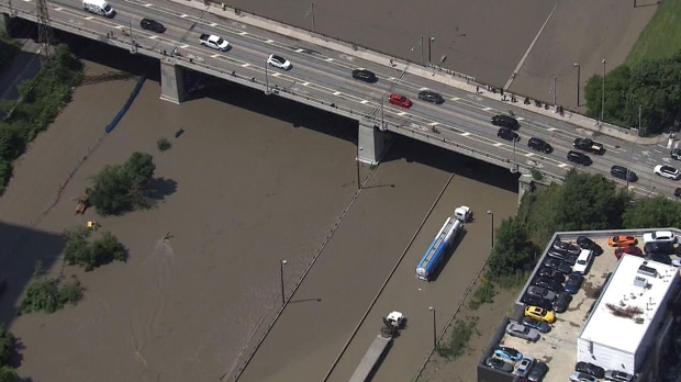 DVP south end flooding July 16