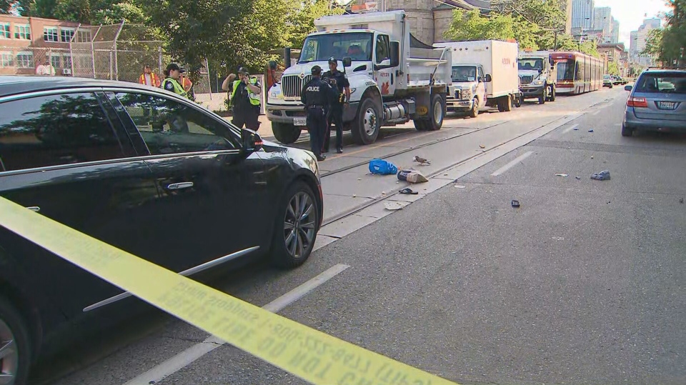 pedestrian hit Queen Sackville July 18