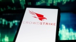 In this photo illustration a Crowdstrike logo seen displayed on a smartphone. (Mateusz Slodkowski/SOPA Images/LightRocket/Getty Images via CNN Newsource).