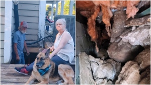 Kim Sandford and her husband say they were sold a 'crumbling' Ontario home, despite an inspection. (Supplied)