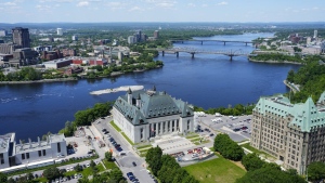 The Supreme Court of on the banks of the Ottawa River is pictured in Ottawa on June 3, 2024. THE CANADIAN PRESS/Sean Kilpatrick
