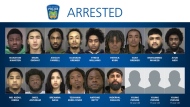 Suspects taken into custody in connection with an investigation into home invasions and carjackings in Peel Region are shown. (Peel Regional Police)