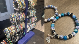The West Shore RCMP provided these photos of bracelets allegedly stolen from a front porch in Langford on July 17, 2024. 