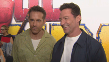 Ryan Reynolds and Hugh Jackman in Toronto