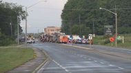 Emergency crews are on the scene of a fatal workplace incident in King City on Tuesday, July 30, 2024. (CTV News Toronto)