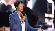 Shawn Mendes appears on stage at the Juno Awards on Sunday, May 15, 2022, at the Budweiser Stage in Toronto. Mendes says he's planning to release his fifth studio album in October, nearly two years after he scrapped a massive world tour to focus on his mental health.THE CANADIAN PRESS/AP-Photo by Arthur Mola/Invision/AP