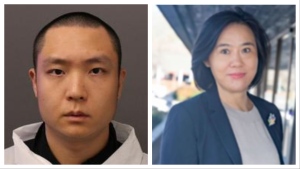 Changlin Yang is shown on the left and Ying Zhang is shown on the right. Yang has been charged with murder in Zhang's death.