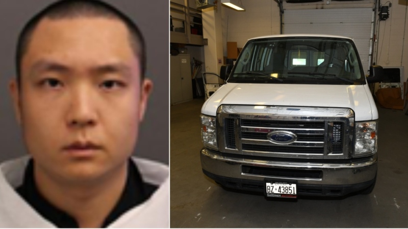 Changlin Yang is shown on the left and Ying Zhang is shown on the right. Yang has been charged with murder in Zhang's death