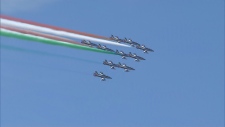 Italian Air Force Toronto flyover