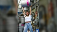 Canadian cyclist Alison Jackson, shown in a handout photo, has a partnership with Eighty-Eight Brewing Company in Calgary. THE CANADIAN PRESS/HO- Kevin Mitchell **MANDATORY CREDIT**
