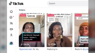 This Thursday, Aug. 1, 2024, image shows some of Lauren Bell's videos on the TikTok social media website. Bell, who takes over-the-counter medications occasionally to treat her symptoms, first started posting on Instagram about her struggle with IBS – how isolating it was and how she felt like she was having to rearrange her life and diet around her food sensitivities – and sharing her diagnosis with her friends (AP Photo)