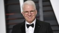 FILE - Steve Martin arrives at the 2015 Vanity Fair Oscar Party, Feb. 22, 2015, in Beverly Hills, Calif. (Photo by Evan Agostini/Invision/AP, File)