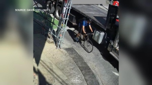 Cyclist Nearly Struck 