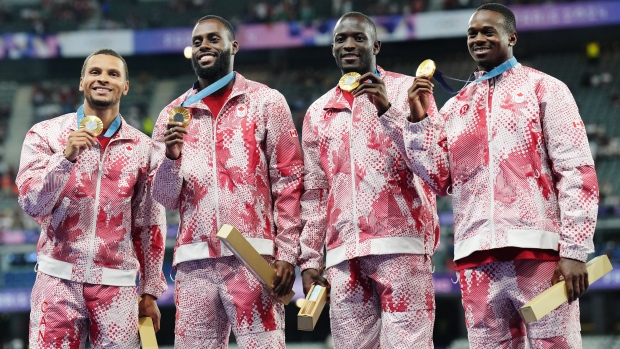 Canada's men's 4 x 100m relay team