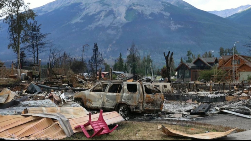 A recently wildfire significantly damaged Jasper, Alta. 