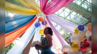 Miztli Valencia, 15, attends the annual “Mis XV” or “My Fifteenth” birthday celebration for patients who are currently in treatment for a serious disease or have overcome cancer, at the Federico Gomez Children’s Hospital in Mexico City, Friday, Aug. 9, 2024. (AP Photo/Aurea Del Rosario)