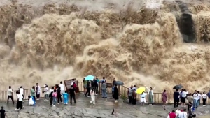 WATCH: Stunning waterfall in China