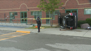 One person was taken to hospital after a rollover in Scarborough. 