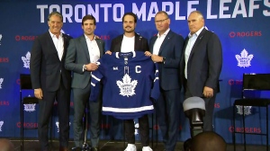 Matthews, 26, was named the team’s new captain in a press conference on Wednesday. 