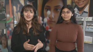 Elina Tabrizi (left) and Arisha Mahey (right) are two of the top three Grade 12 students at the TDSB for the 2023-24 academic year. 