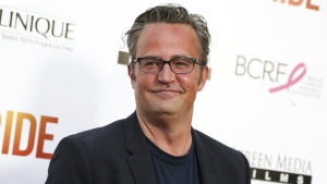 FILE -Matthew Perry appears at the premiere of "Ride" in Los Angeles on April 28, 2015. (Photo by Rich Fury/Invision/AP, File)