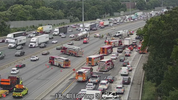 Highway 401 collision