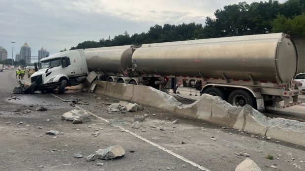 Highway 401 collision