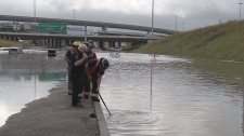 cleaning 410 catch basins Aug. 18