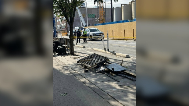 CafeTO fence damaged Aug. 19 crash Greektown