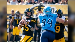 Hamilton Tiger Cats quarterback Bo Levi Mitchell